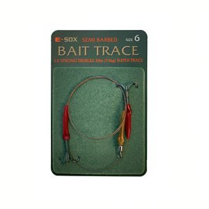 Drennan E-Sox Semi Barbed Bait Trace Size 6